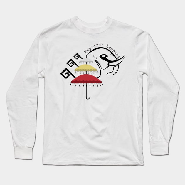 Umbrella Long Sleeve T-Shirt by balunlampung